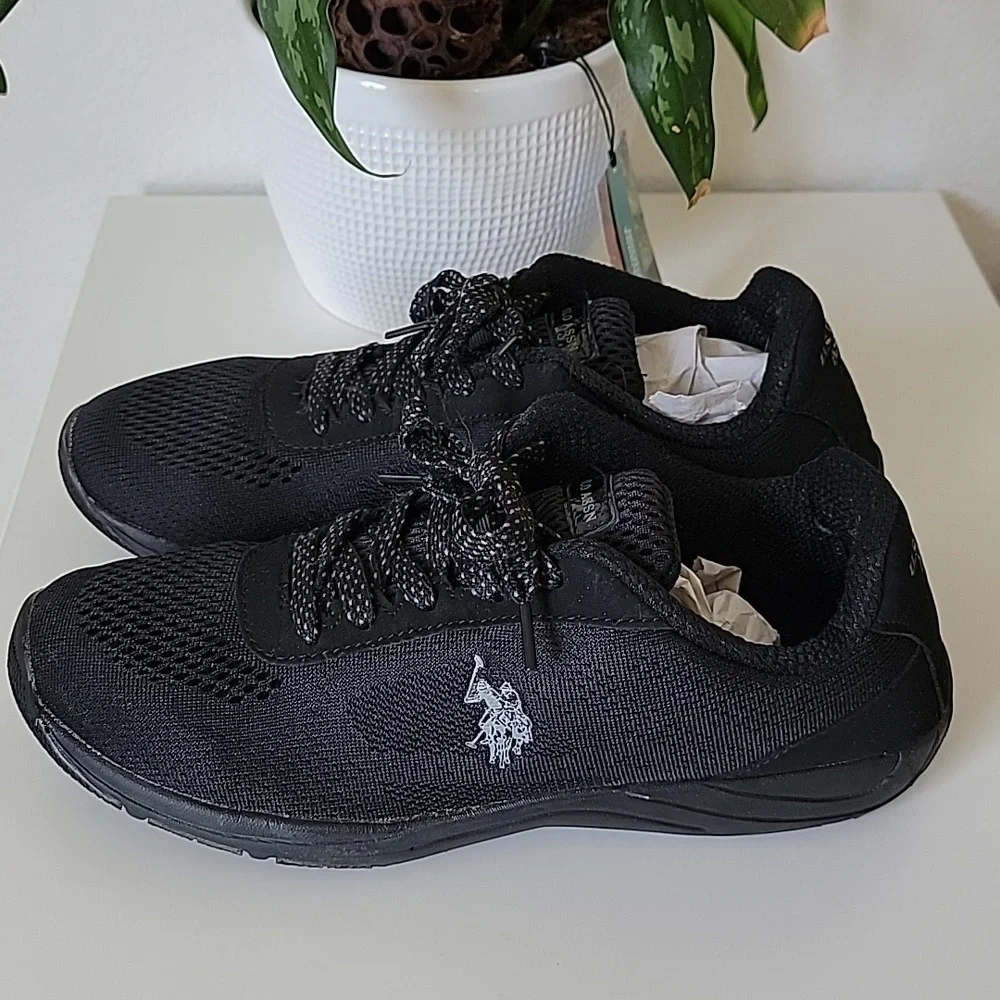 U S Polo Assn black Sneakers 10 size